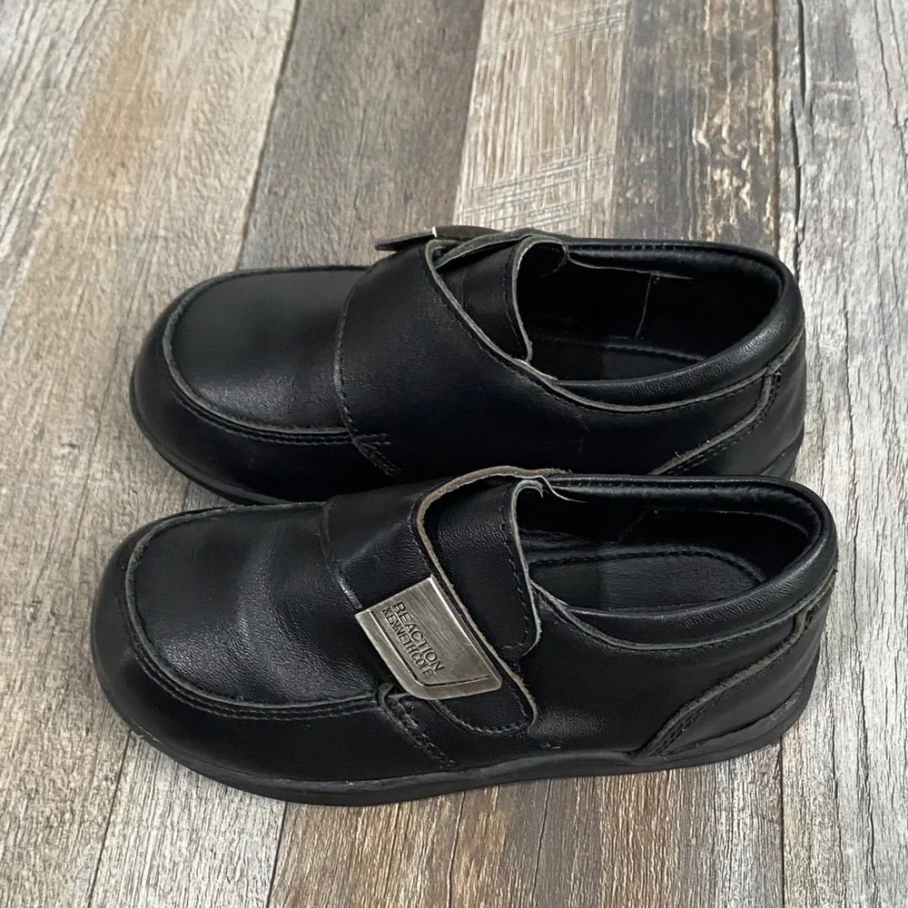 Reaction Kenneth Cole Kids Black Leather Dress Shoes